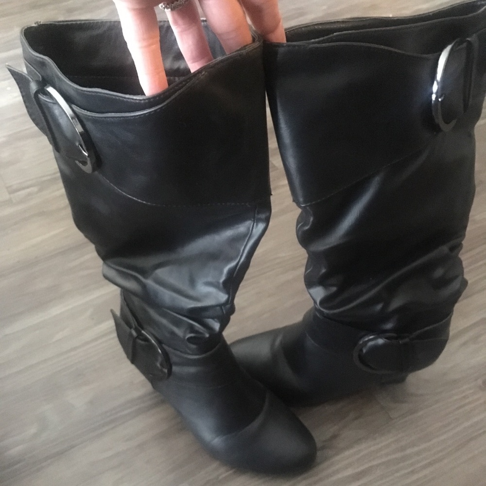 Black boots